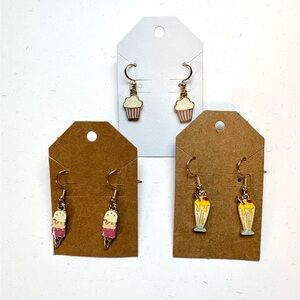 Cake and Ice Cream Earrings Bundle